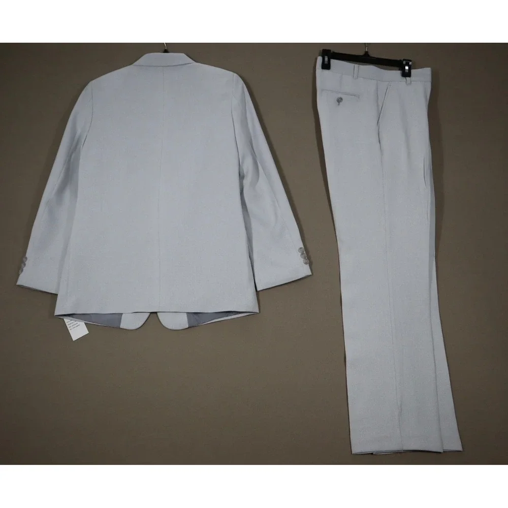 Nautica Big Boys Pindot 2 Piece Suit Set‎ - Gray - Size 18